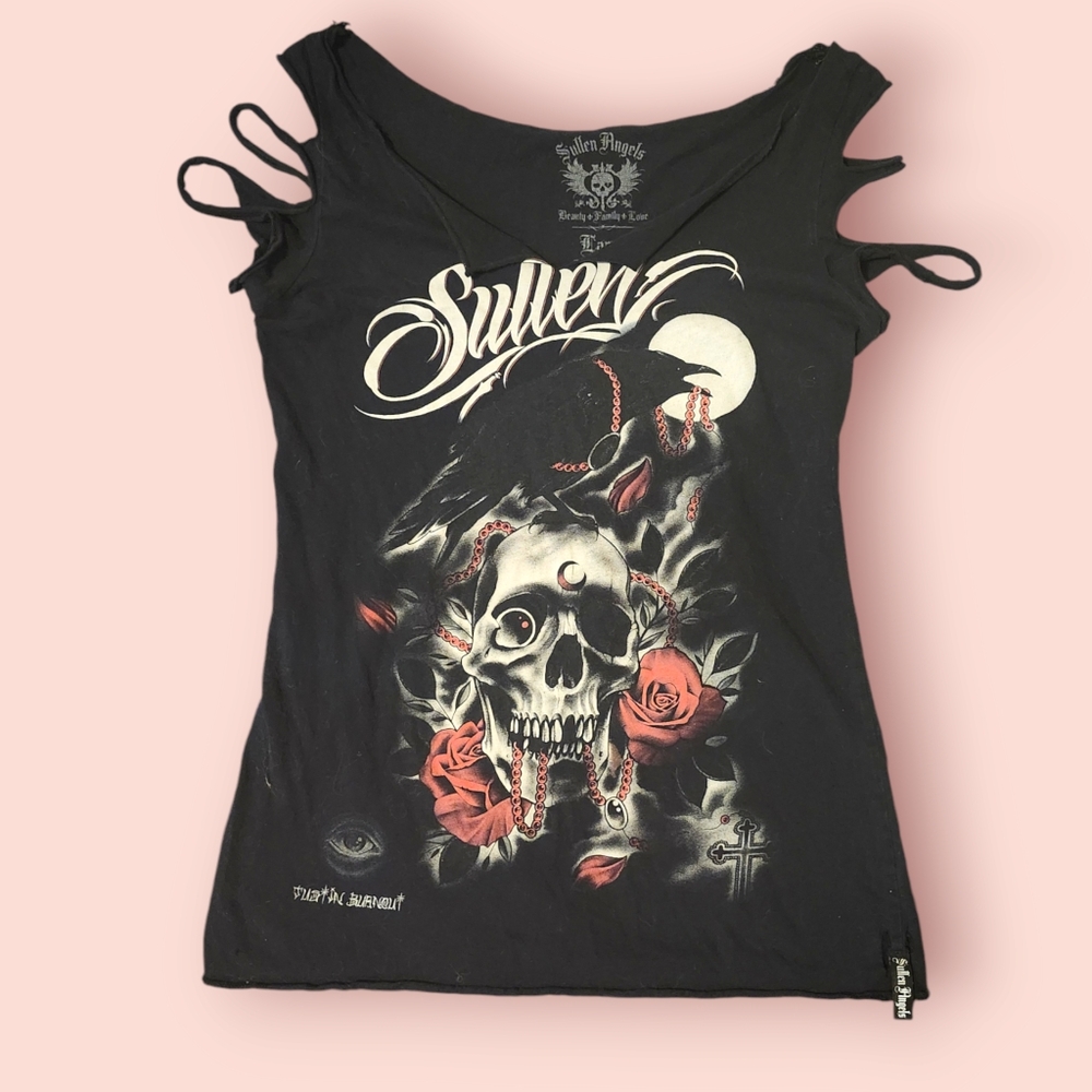 Medium/Large Sullen Angel's Grunge Punk graphic tee